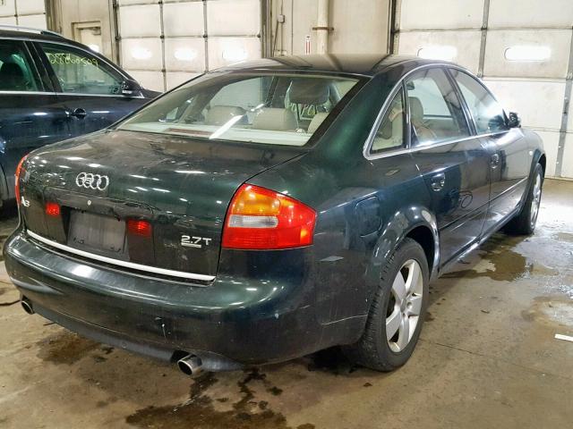 WAULD64B62N055619 - 2002 AUDI A6 2.7T QU GREEN photo 4