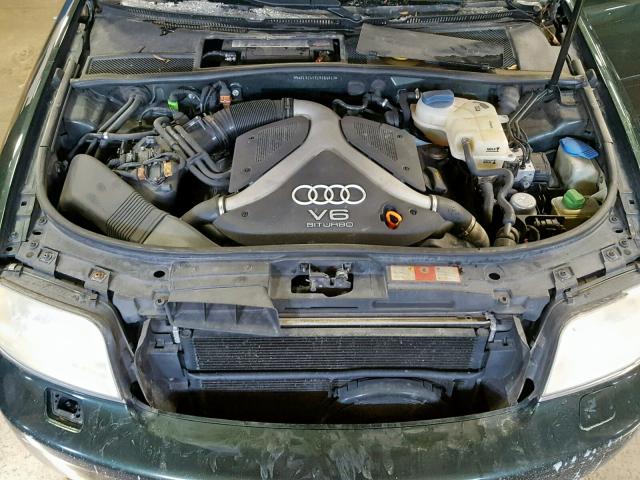 WAULD64B62N055619 - 2002 AUDI A6 2.7T QU GREEN photo 7