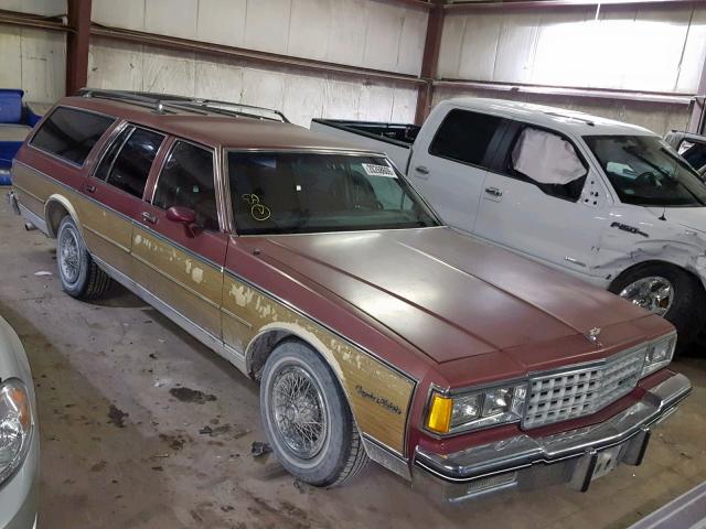 2G1AN35HXE9274804 - 1984 CHEVROLET CAPRICE CL MAROON photo 1