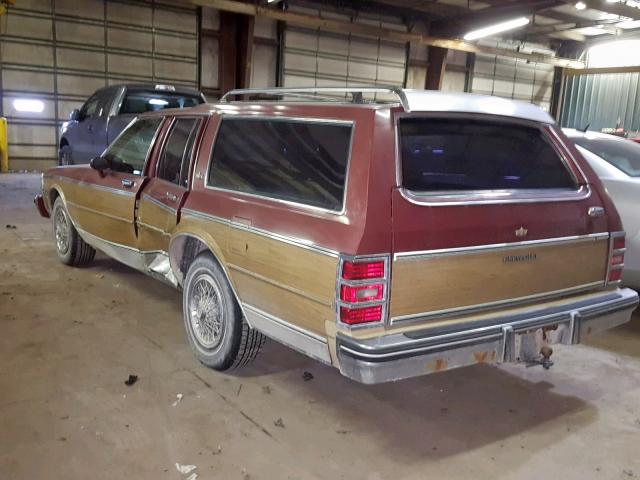 2G1AN35HXE9274804 - 1984 CHEVROLET CAPRICE CL MAROON photo 3