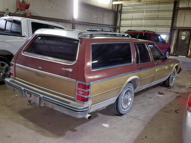 2G1AN35HXE9274804 - 1984 CHEVROLET CAPRICE CL MAROON photo 4