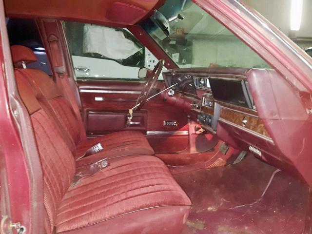 2G1AN35HXE9274804 - 1984 CHEVROLET CAPRICE CL MAROON photo 5