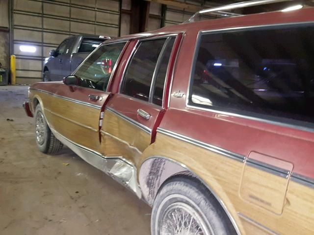 2G1AN35HXE9274804 - 1984 CHEVROLET CAPRICE CL MAROON photo 9