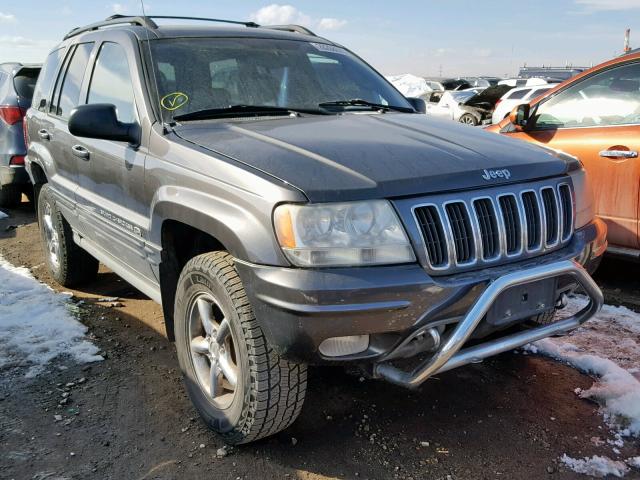 1J8GW68J62C213381 - 2002 JEEP GRAND CHER GRAY photo 1