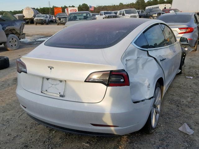 5YJ3E1EA1JF006527 - 2018 TESLA MODEL 3 WHITE photo 4