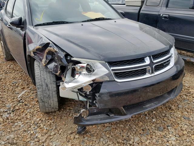 1B3BD1FG8BN544082 - 2011 DODGE AVENGER MA BLACK photo 9