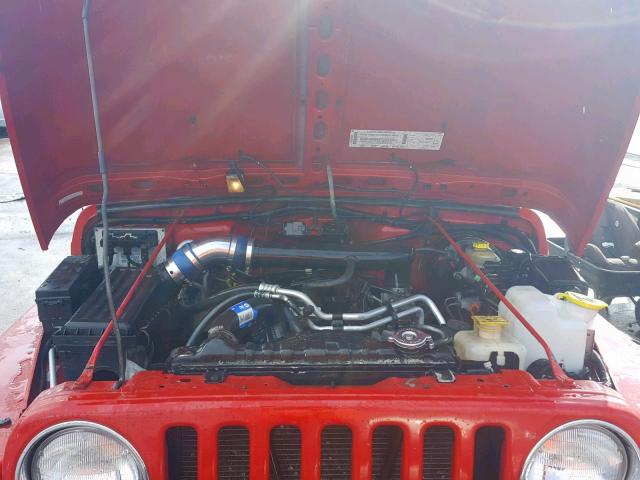 1J4FA49S8YP773735 - 2000 JEEP WRANGLER / RED photo 7