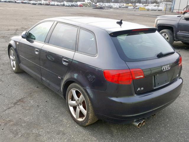 WAUKD78P57A192248 - 2007 AUDI A3 S-LINE CHARCOAL photo 3