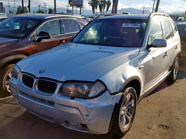 WBXPA93476WG86547 - 2006 BMW X3 3.0I SILVER photo 2