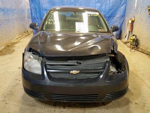 1G1AD5F5XA7152734 - 2010 CHEVROLET COBALT 1LT BLACK photo 9