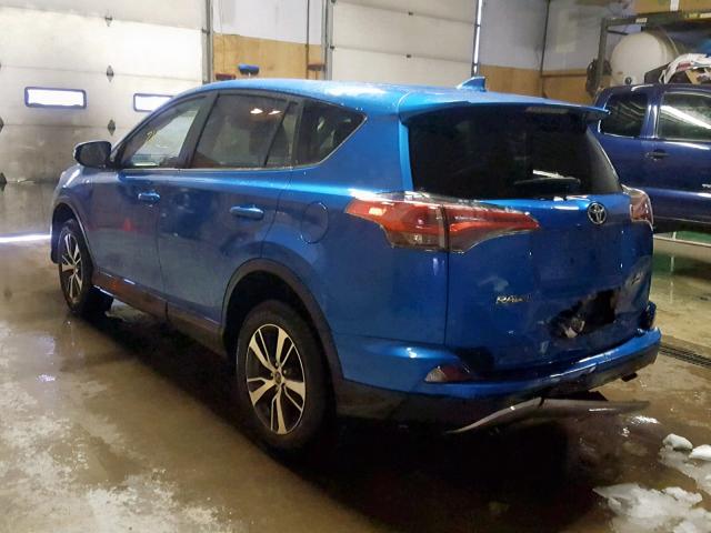 2T3RFREV2JW800665 - 2018 TOYOTA RAV4 ADVEN BLUE photo 3