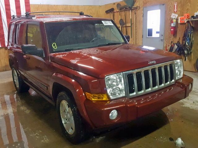 1J8HG48K88C114634 - 2008 JEEP COMMANDER RED photo 1