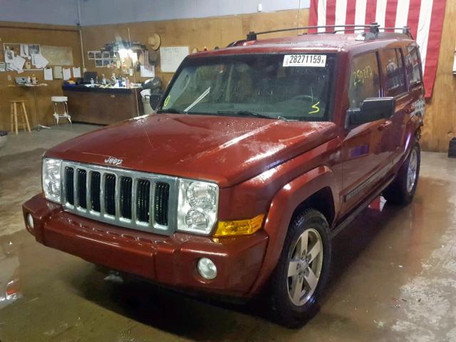 1J8HG48K88C114634 - 2008 JEEP COMMANDER RED photo 2