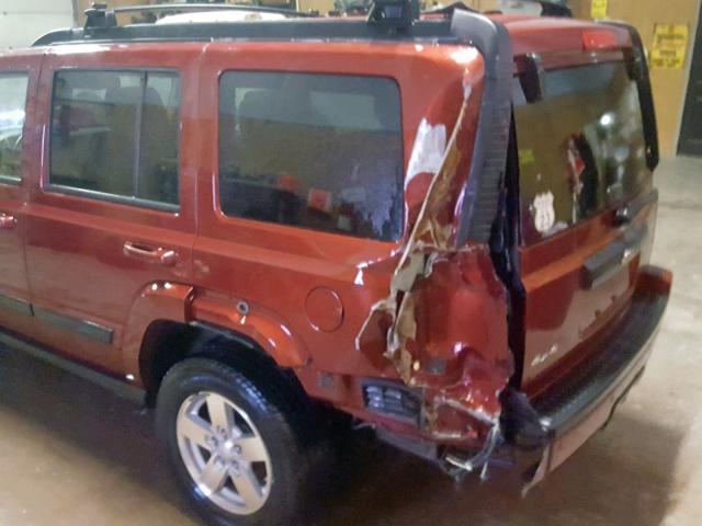 1J8HG48K88C114634 - 2008 JEEP COMMANDER RED photo 9