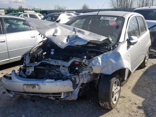 KL1TD66606B601204 - 2006 CHEVROLET AVEO BASE ნაცრისფერი ფოტო 2