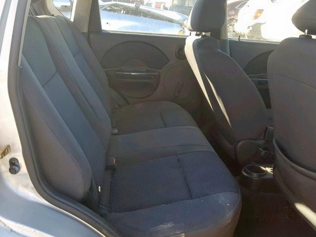 KL1TD66606B601204 - 2006 CHEVROLET AVEO BASE ნაცრისფერი ფოტო 6