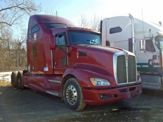 1XKAD49X99J247755 - 2009 KENWORTH CONSTRUCTI MAROON photo 1