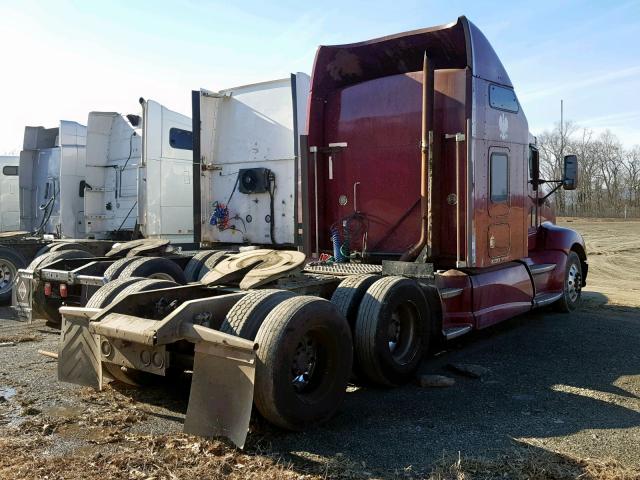 1XKAD49X99J247755 - 2009 KENWORTH CONSTRUCTI MAROON photo 4