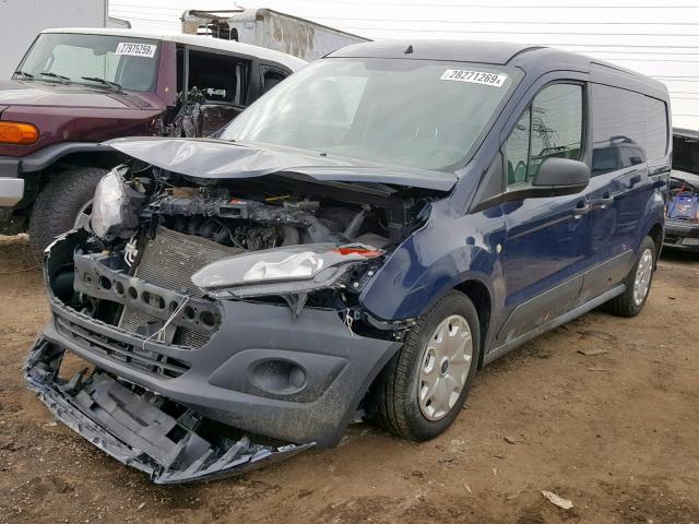 NM0LS7E76E1145211 - 2014 FORD TRANSIT CO BLUE photo 2