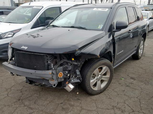 1C4NJCBA4ED509616 - 2014 JEEP COMPASS SP BLACK photo 2