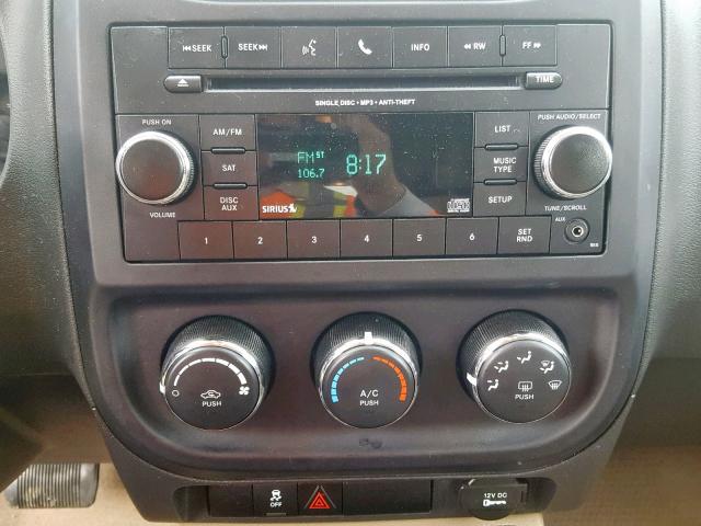 1C4NJCBA4ED509616 - 2014 JEEP COMPASS SP შავი ფოტო 9