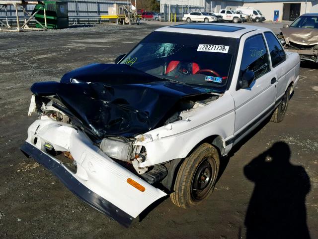 1N4EB32HXPC728914 - 1993 NISSAN SENTRA E WHITE photo 2