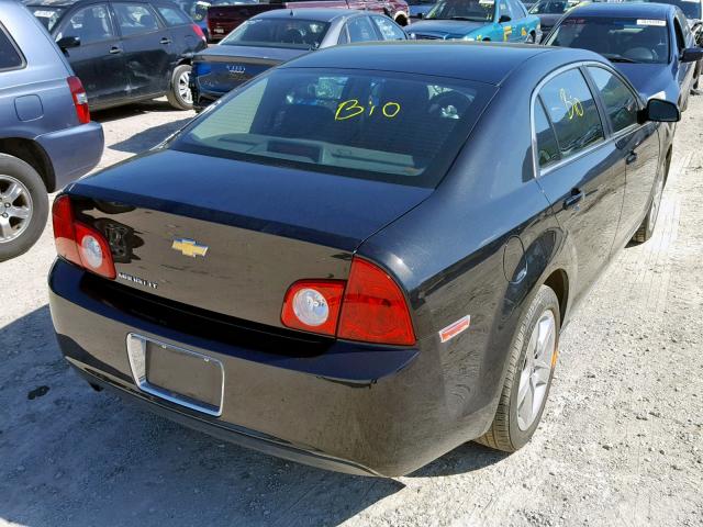1G1ZC5EB0AF178262 - 2010 CHEVROLET MALIBU 1LT შავი ფოტო 4