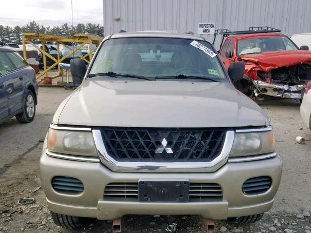 JA4MT31R02J027262 - 2002 MITSUBISHI MONTERO SP BEIGE photo 9