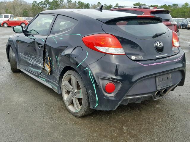 KMHTC6AE3DU146212 - 2013 HYUNDAI VELOSTER T BLACK photo 3