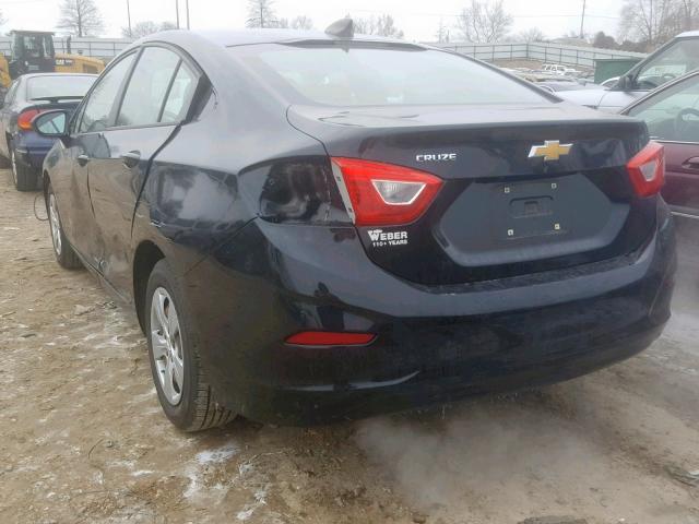 1G1BC5SM8H7197802 - 2017 CHEVROLET CRUZE LS BLACK photo 3