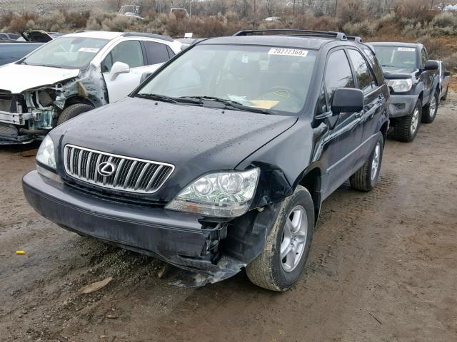 JTJHF10UX30312404 - 2003 LEXUS RX 300 BLACK photo 2