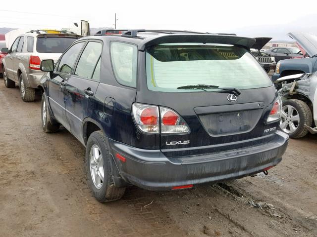 JTJHF10UX30312404 - 2003 LEXUS RX 300 BLACK photo 3