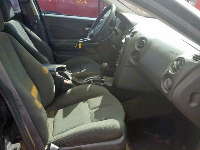 2G2WP522041257899 - 2004 PONTIAC GRAND PRIX BLACK photo 5