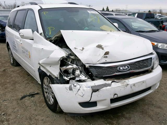 KNDMG4C75C6434963 - 2012 KIA SEDONA LX WHITE photo 1