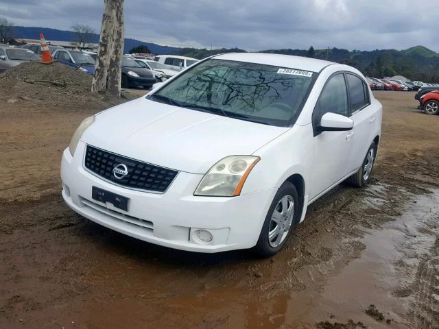 3N1AB61E68L620669 - 2008 NISSAN SENTRA 2.0 WHITE photo 2