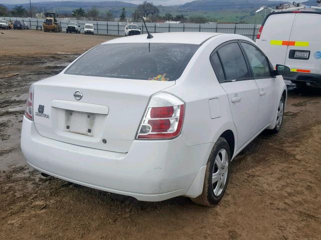 3N1AB61E68L620669 - 2008 NISSAN SENTRA 2.0 WHITE photo 4