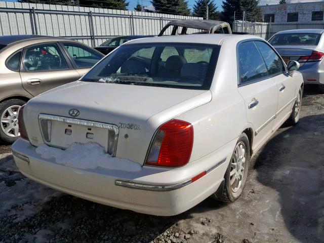 KMHFU45E54A320534 - 2004 HYUNDAI XG 350 WHITE photo 4