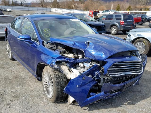 3FA6P0D95ER205535 - 2014 FORD FUSION TIT BLUE photo 1