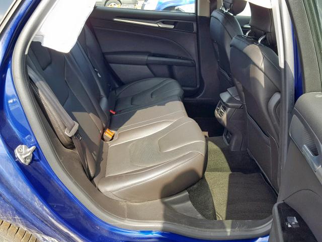 3FA6P0D95ER205535 - 2014 FORD FUSION TIT BLUE photo 6