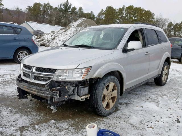 3D4PH1FG9BT520918 - 2011 DODGE JOURNEY MA SILVER photo 2