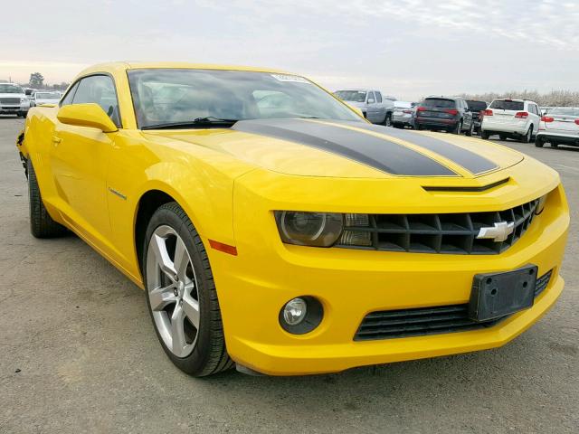 2G1FK1EJ2C9202482 - 2012 CHEVROLET CAMARO 2SS YELLOW photo 1