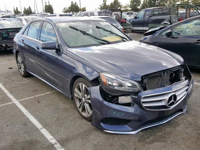 WDDHF5KB1EA904945 - 2014 MERCEDES-BENZ E 350 BLUE photo 1