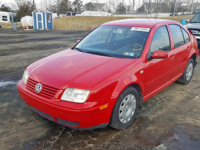 3VWRK69M52M050318 - 2002 VOLKSWAGEN JETTA GL RED photo 2