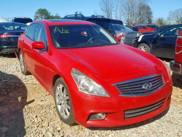 JN1CV6AR1BM412666 - 2011 INFINITI G37 RED photo 1