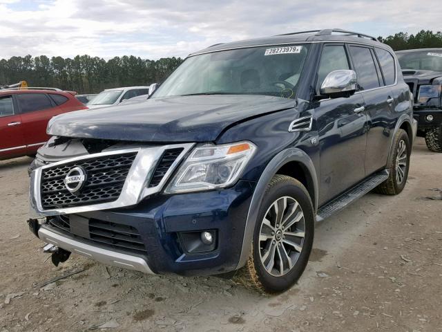 JN8AY2ND9JX001164 - 2018 NISSAN ARMADA SV BLUE photo 2