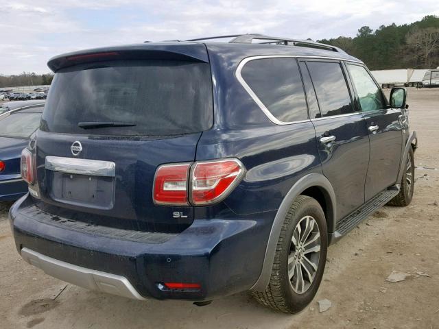 JN8AY2ND9JX001164 - 2018 NISSAN ARMADA SV BLUE photo 4