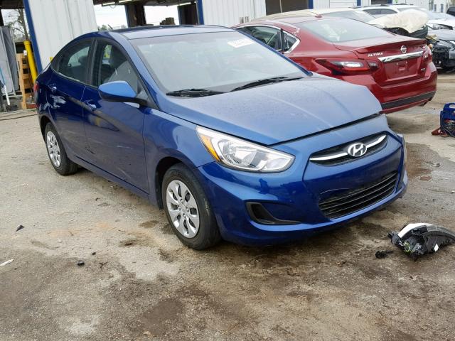 KMHCT4AE0GU017028 - 2016 HYUNDAI ACCENT SE BLUE photo 1