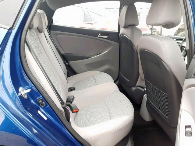 KMHCT4AE0GU017028 - 2016 HYUNDAI ACCENT SE BLUE photo 6