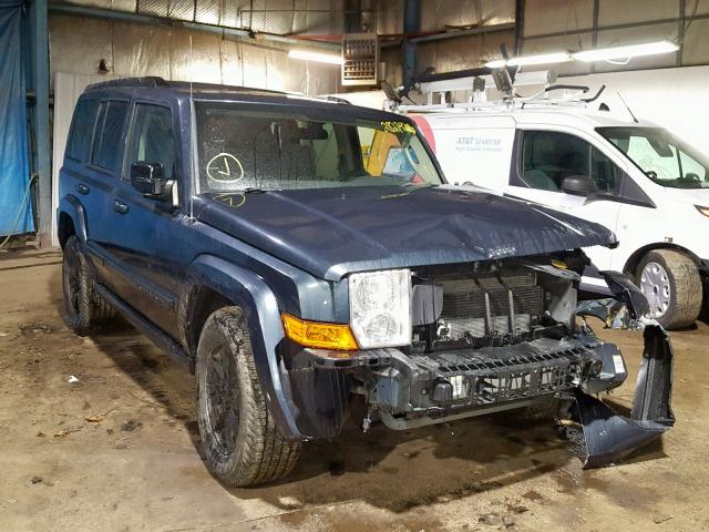 1J8HG48K67C654529 - 2007 JEEP COMMANDER BLUE photo 1