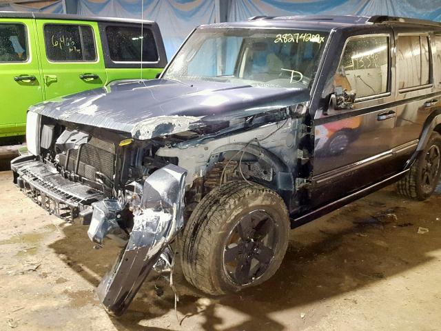 1J8HG48K67C654529 - 2007 JEEP COMMANDER BLUE photo 10